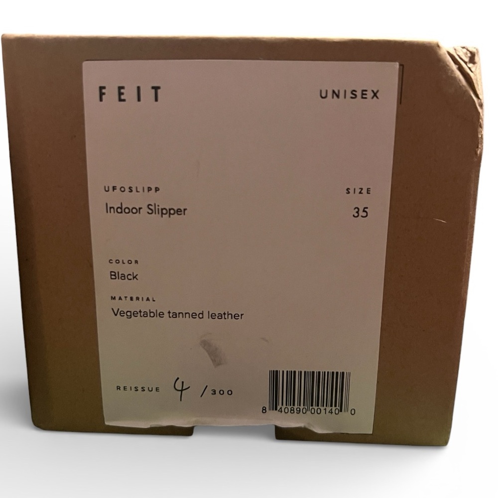 New in Box FEIT leather Indoor slipper Size 35 / 5. Soft Leather and Suede - Picture 6 of 10